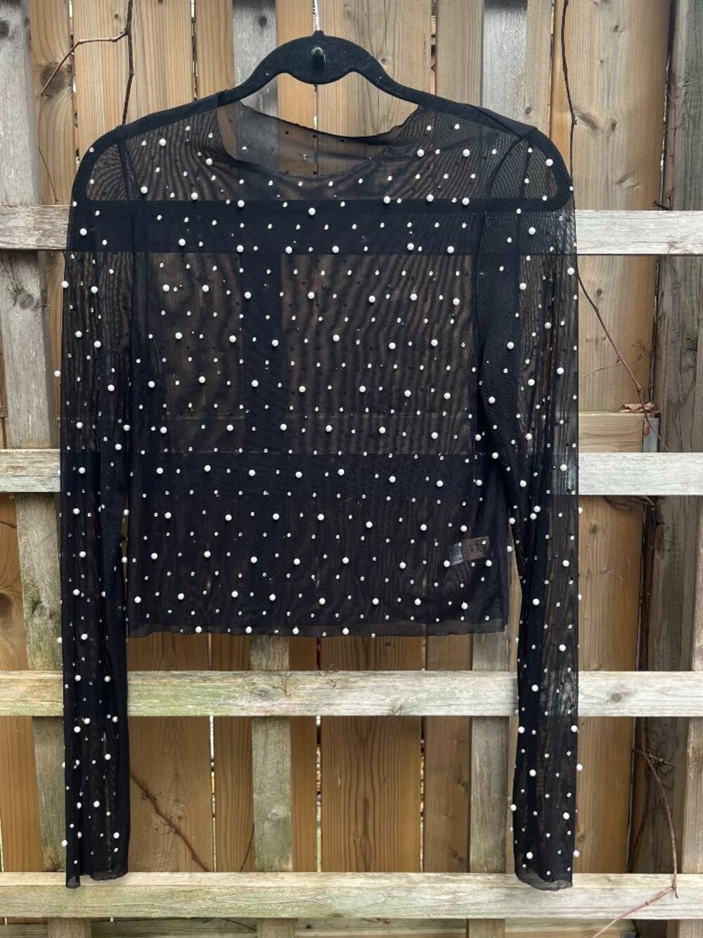 Sheer Jewel Covered Top